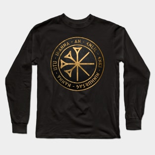 Sumer Ancient Gods and Goddess - Seven Gods Who Decree Long Sleeve T-Shirt